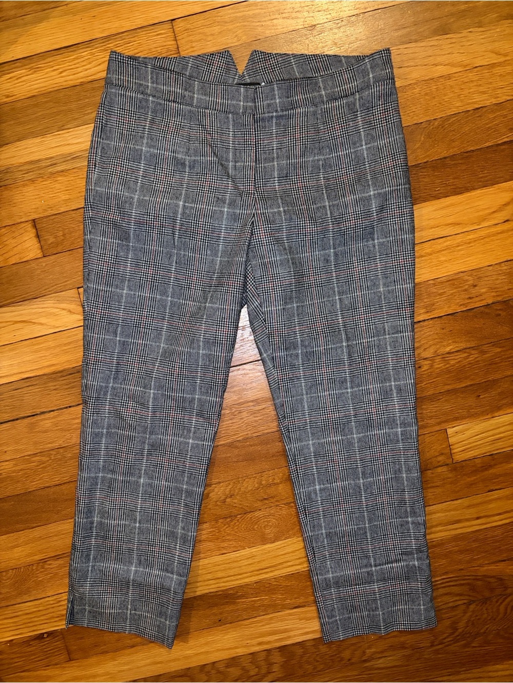 Dolce & Gabbana Prince of Wales Plaid Cropped Cigarette Trousers IT 44 - US 8